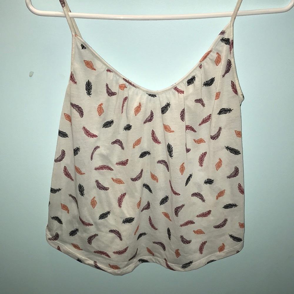H&M Basic feather printed tank!
